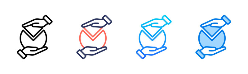 Collaboration icon sheet multiple style collection