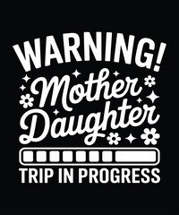 Fototapeta premium Warning Trip T-Shirt