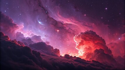 Naklejka premium Galaxy background