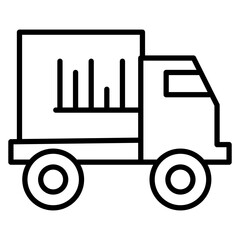 Shipping Truck Vector Icon