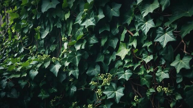 Wall adorned with ivy