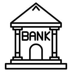 Bank Vector Icon