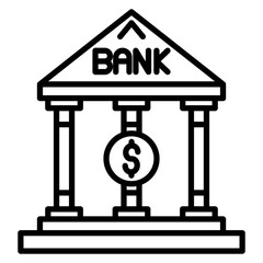 Bank Vector Icon