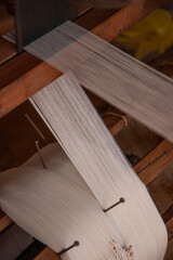 le tissage manuel des bandes de cotonades au Burkina faso