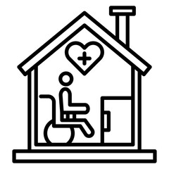 Nursing Home Vector Icon