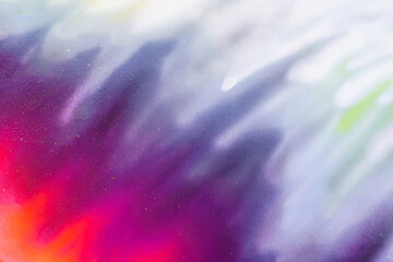 Colorful graffiti painted on a wall. Abstract urban background for design. Spray painting art.