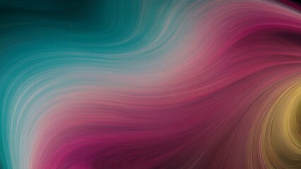 Obraz premium Abstract swirling teal, pink, and yellow background design