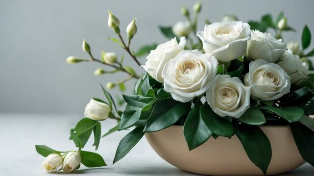 Jasmine Flower Embedded in Clay