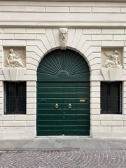 entrance to the house