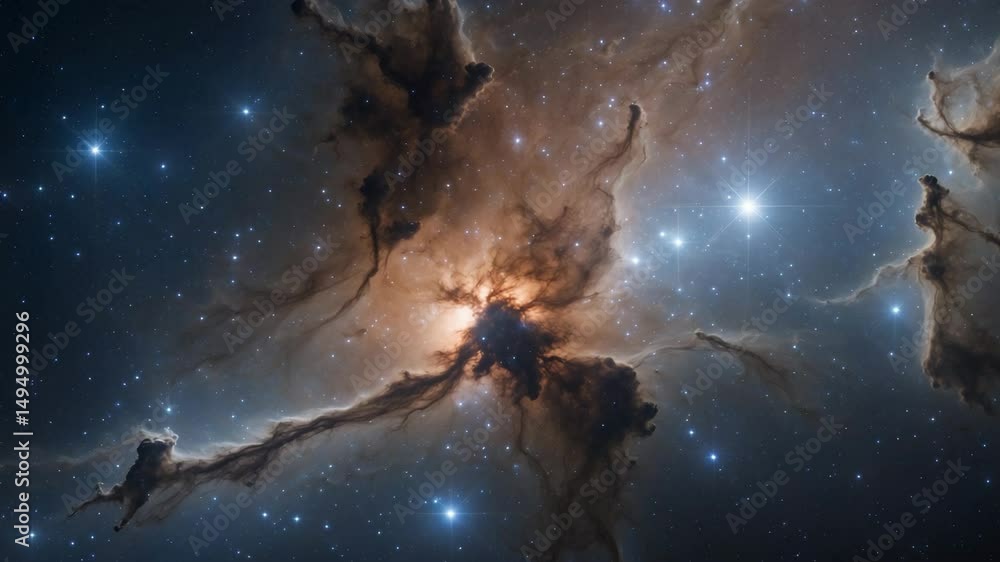Poster ai provides this image of a nebula in space.