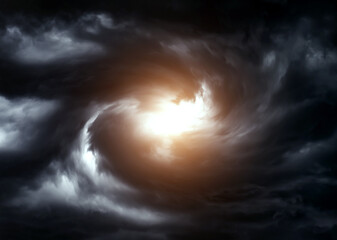 Blurred Swirl in the Clouds