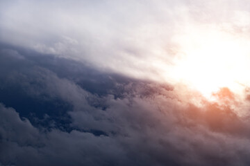 Storm Clouds with a Sunlight