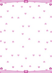 pink background with hearts