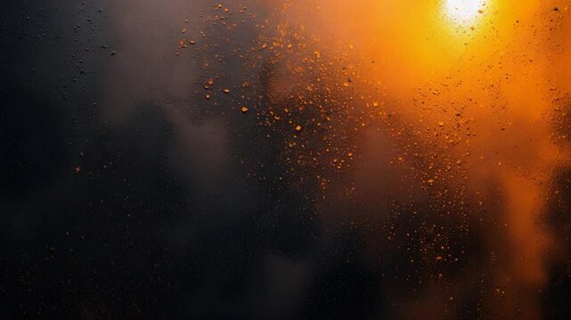 Grainy gradient background with dark brown, orange, black noisy texture banner poster header backdrop design