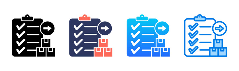 Orders icon sheet multiple style collection