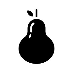 Pear icon vector for healthy snacks and diets