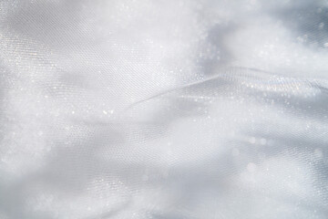 White Textured Fabrics with Subtle Light Sparkles
