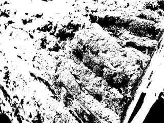 Abstract grunge black and white distressed texture overlay effect design element, noise background