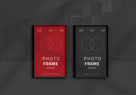 Outdoor Framed A4 Poster Mockup