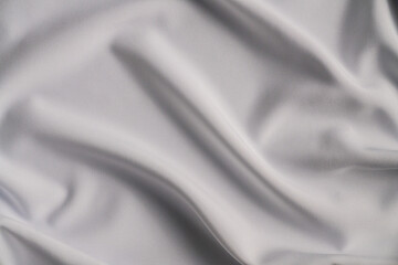 Smooth White Fabric with Elegant Folds