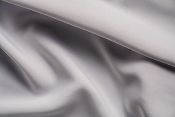 Smooth White Fabric with Elegant Folds