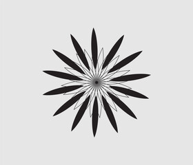 Flower mandala design. Creative floral mandala design layout.