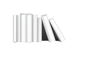 Stack of white books
