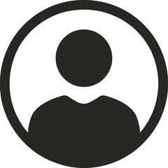 User Profile Vector Icon – Editable stroke avatar and person symbol. Ideal for web interfaces, mobile apps, and login screens.