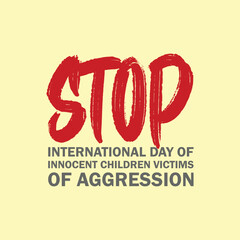 INNOCENT CHILDREN VICTIMS OF AGGRESSION DESIGN IDEA