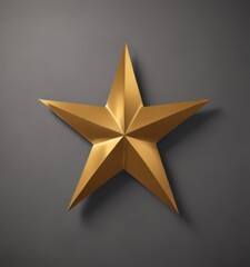 Crisp gold star cut from metal sheet, isolated  ,  award,  dark,  sparkle