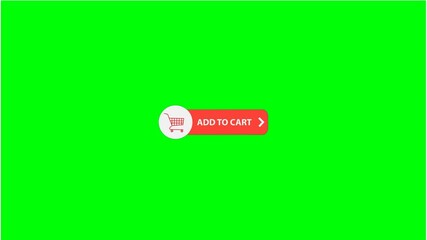animated add to cart icon on green screen
