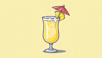refreshing taste of summer with vibrant Pina Colada
