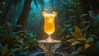 refreshing taste of summer with vibrant Pina Colada