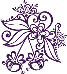 Beautiful flower art and mandala vector design