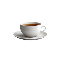 Obraz premium cup of tea isolated on a transparent background, in a PNG format