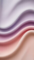 Fototapeta premium Soft pastel fabric draped waves abstract background