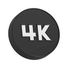4k icon 3d rendering symbol