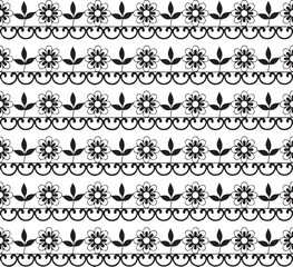 Fototapeta premium Beautiful flower art and mandala vector design