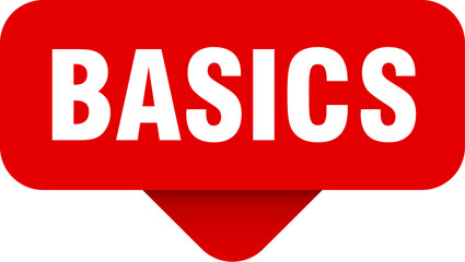 basics sticker. basics sign on transparent background