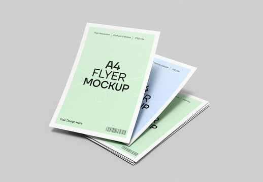 A4 Flyer Mockups