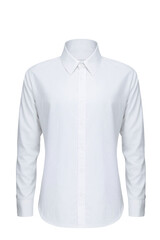 White shirt front and back set isolated on transparent or white background, png