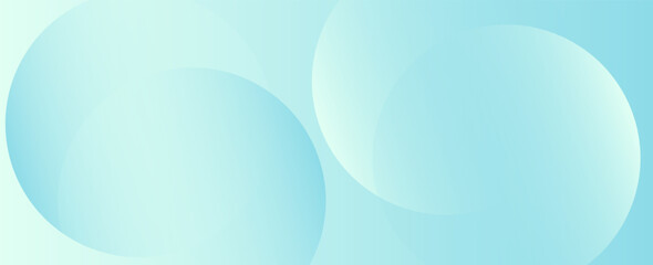 Minimalist banner background. Green and blue gradations.Circle geometric background. Simple design. Vector.