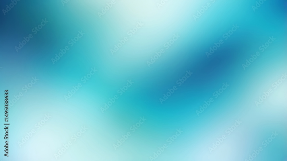 Poster abstract blue wave background with smooth gradient flow, modern light texture, clean vector pattern,
