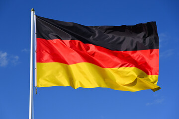 Obraz premium Close-up of the national flag of Germany