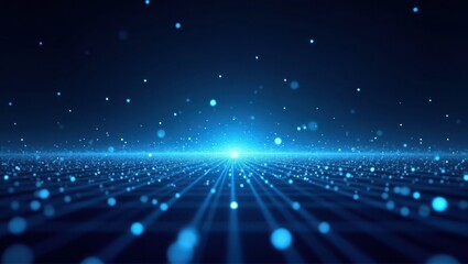 abstract blue background with particle