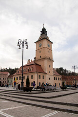 Obraz premium The Council Square, Brason, Romania