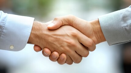 Asian businessman and businesswoman shaking hands in office meeting room business success and partnership concept