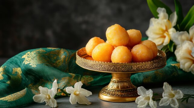 Exquisite Kanom Kai Nok Krata in Bite-Sized Deep Fried Delight