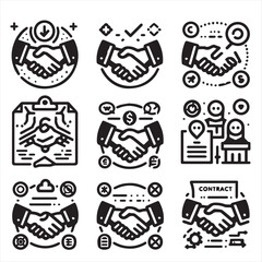 Veterinary icon set. Contains such icons as pets, medical history, health care, vet, vaccines, test, dental care, antiparasitic, diagnosis, x ray, veterinary clinic and more. Vector illustration