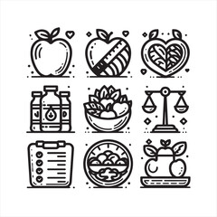 Veterinary icon set. Contains such icons as pets, medical history, health care, vet, vaccines, test, dental care, antiparasitic, diagnosis, x ray, veterinary clinic and more. Vector illustration